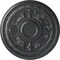 Ekena Millwork Tellson Ceiling Medallion (Fits Canopies up to 6 3/4"), Hand-Painted Pewter, 30 5/8"OD x 2 1/2"P CM30TEPES - alternate 1